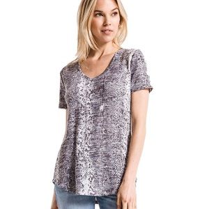 Z Supply Snakeskin Print Top